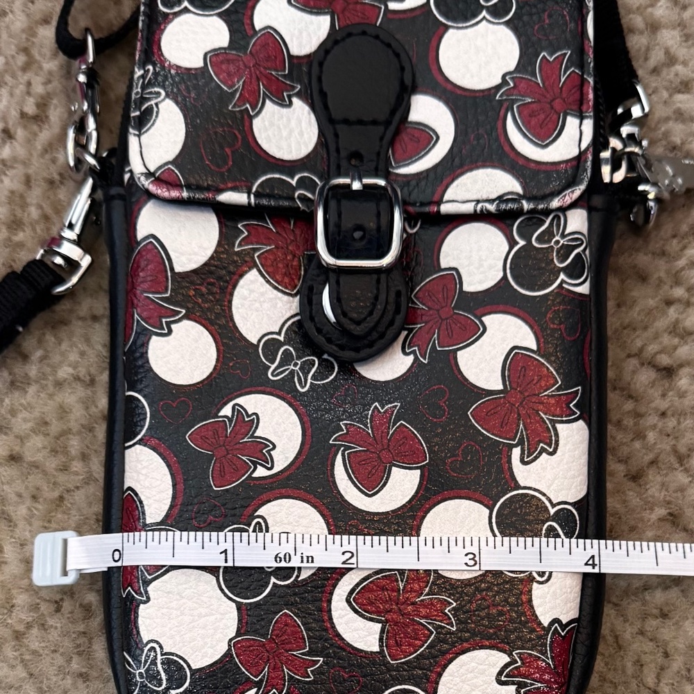 Disney Minnie Mouse zippered phone case with shoulder strap